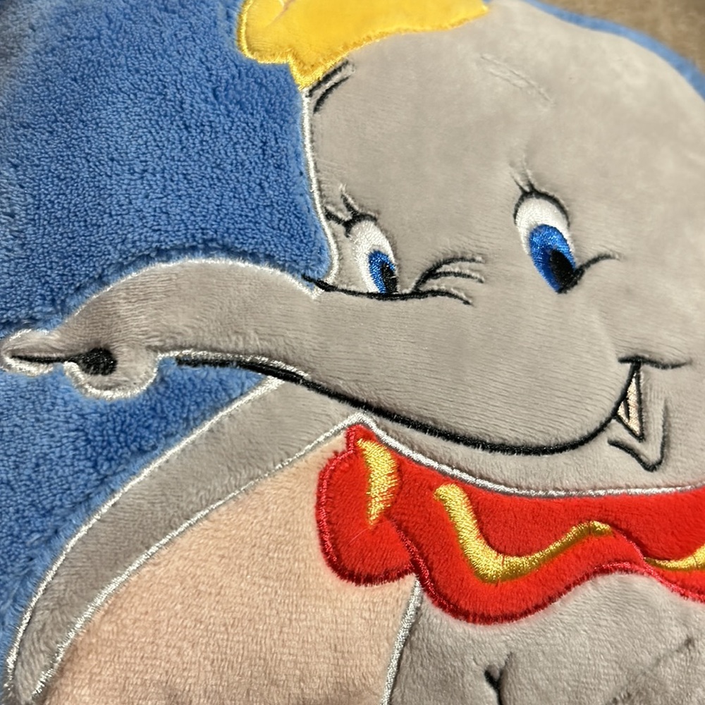 Disney Dumbo Decorative Pillow, Blue and Green - Disney Baby Small Plush Pillow - Picture 2 of 5